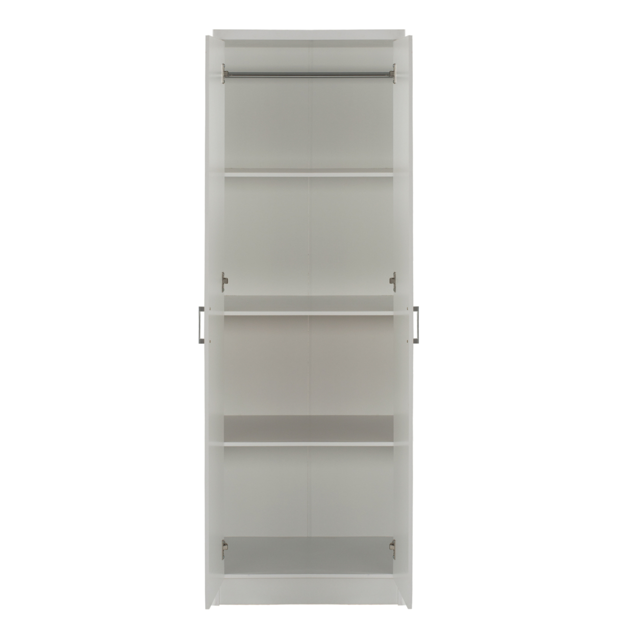 WARDROBE BAILEY HM337.05 2-LEAF 3 SHELVES MELAMINE IN WHITE 60Χ43Χ181H cm. [4]