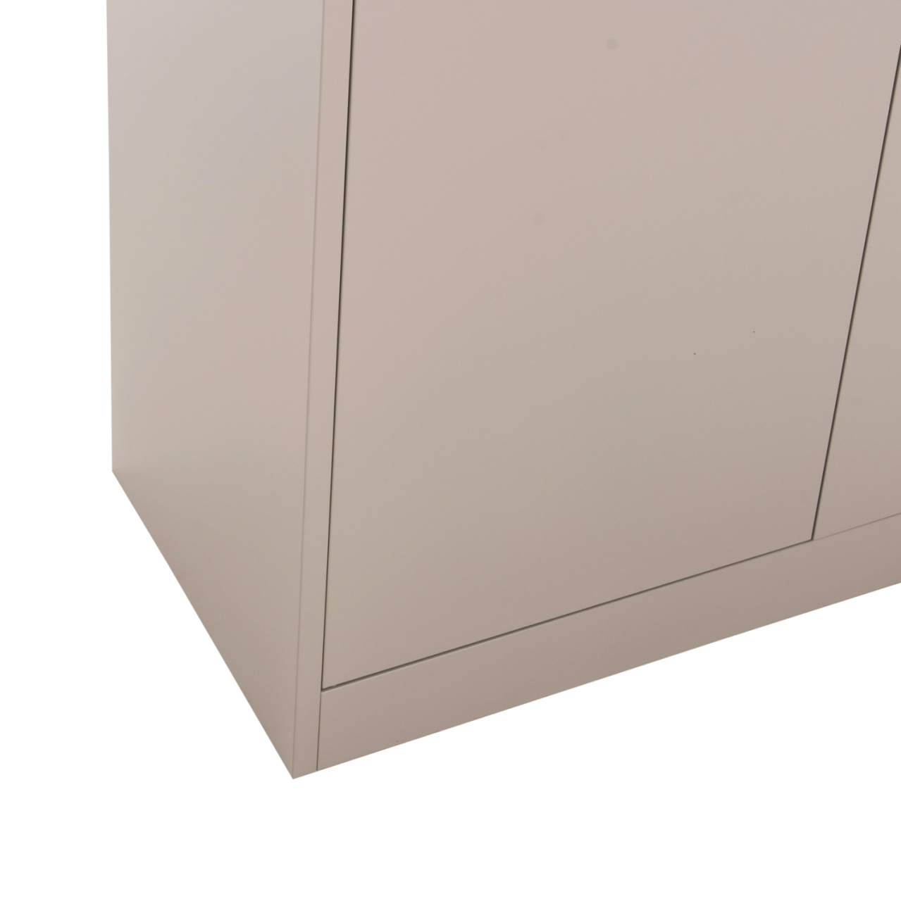 WARDROBE METALLIC HM5959.01 2-LEAF WITH 5 STORAGE SPACES LIGHT GREY 90Χ40Χ180Hcm. [9]