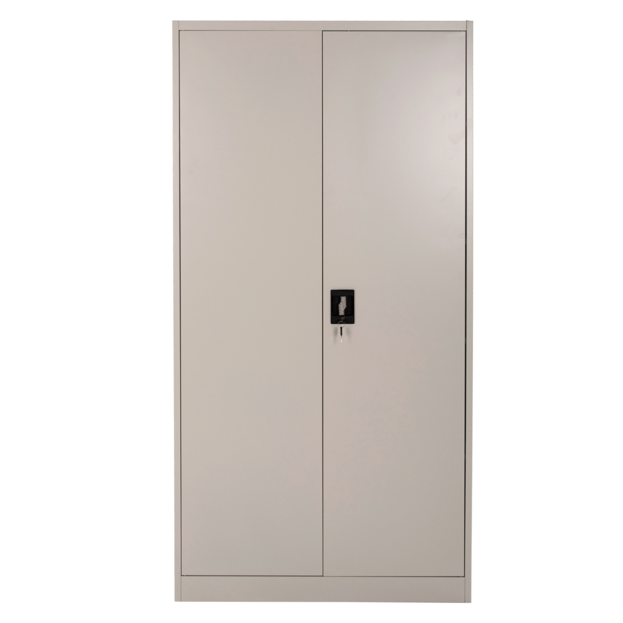 WARDROBE METALLIC HM5959.01 2-LEAF WITH 5 STORAGE SPACES LIGHT GREY 90Χ40Χ180Hcm. [3]