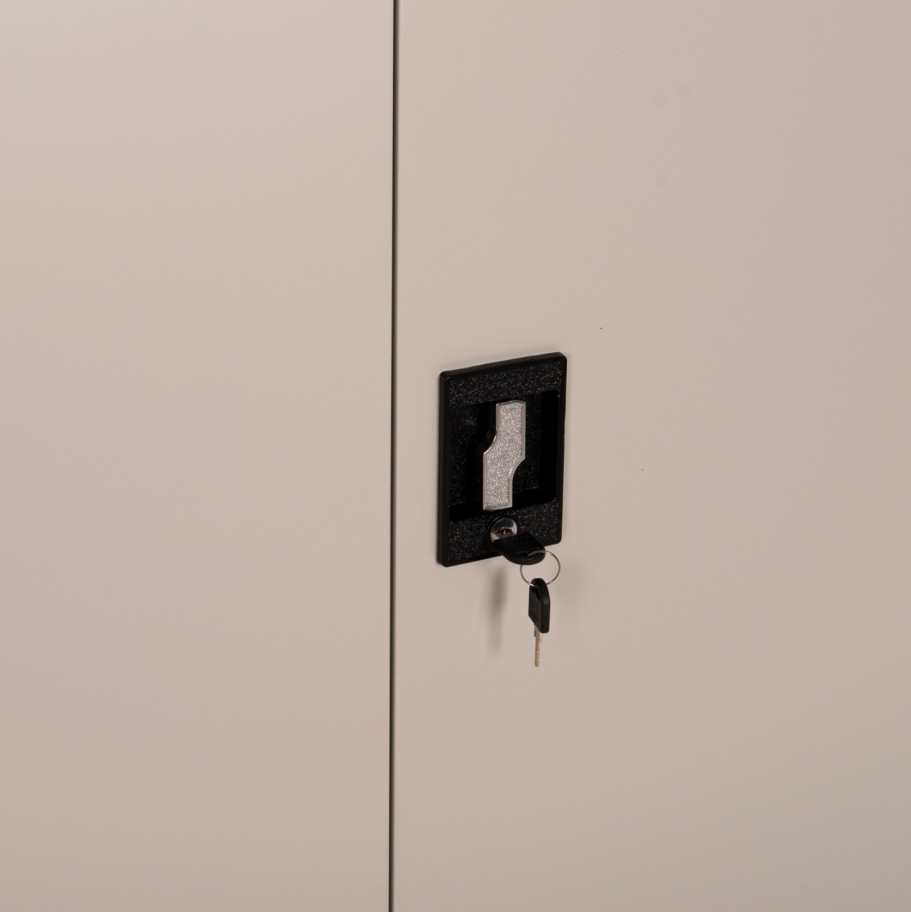 WARDROBE METALLIC HM5959.01 2-LEAF WITH 5 STORAGE SPACES LIGHT GREY 90Χ40Χ180Hcm. [6]