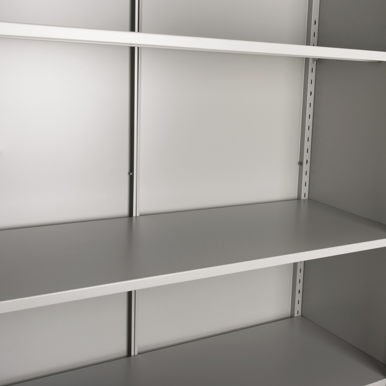 WARDROBE METALLIC WITH LEGS CLOD HM11998 2-LEAF WITH DIVIDER- LIGHT GREY 90Χ40Χ190Hcm. [6]