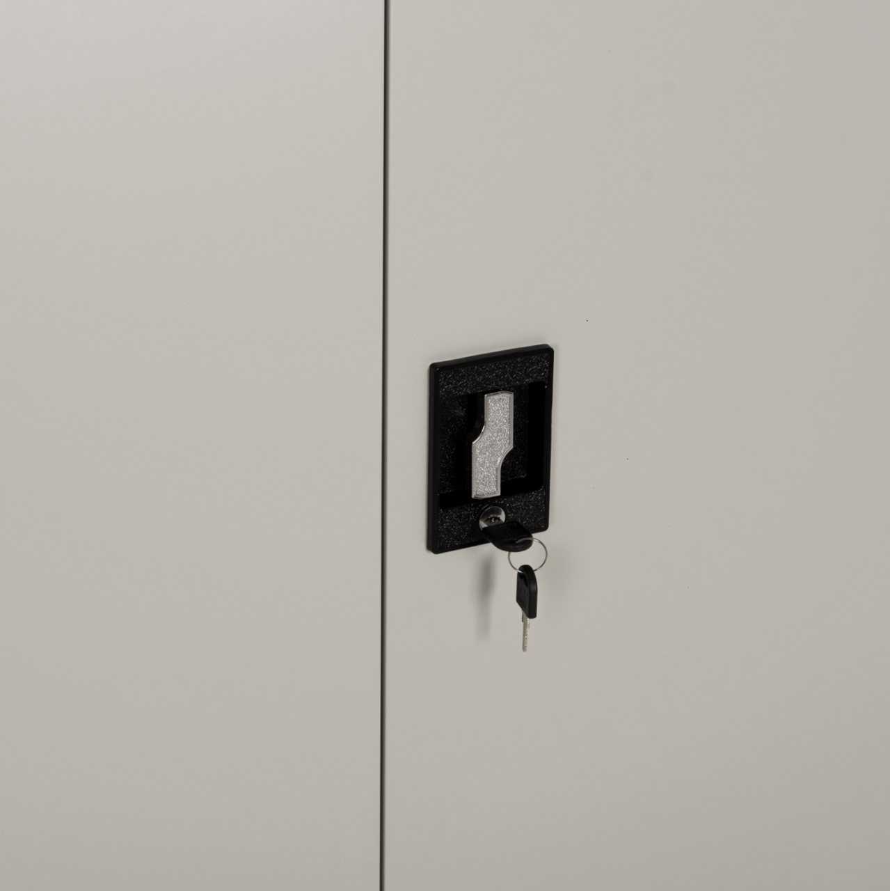 WARDROBE METALLIC WITH LEGS CLOD HM11998 2-LEAF WITH DIVIDER- LIGHT GREY 90Χ40Χ190Hcm. [4]