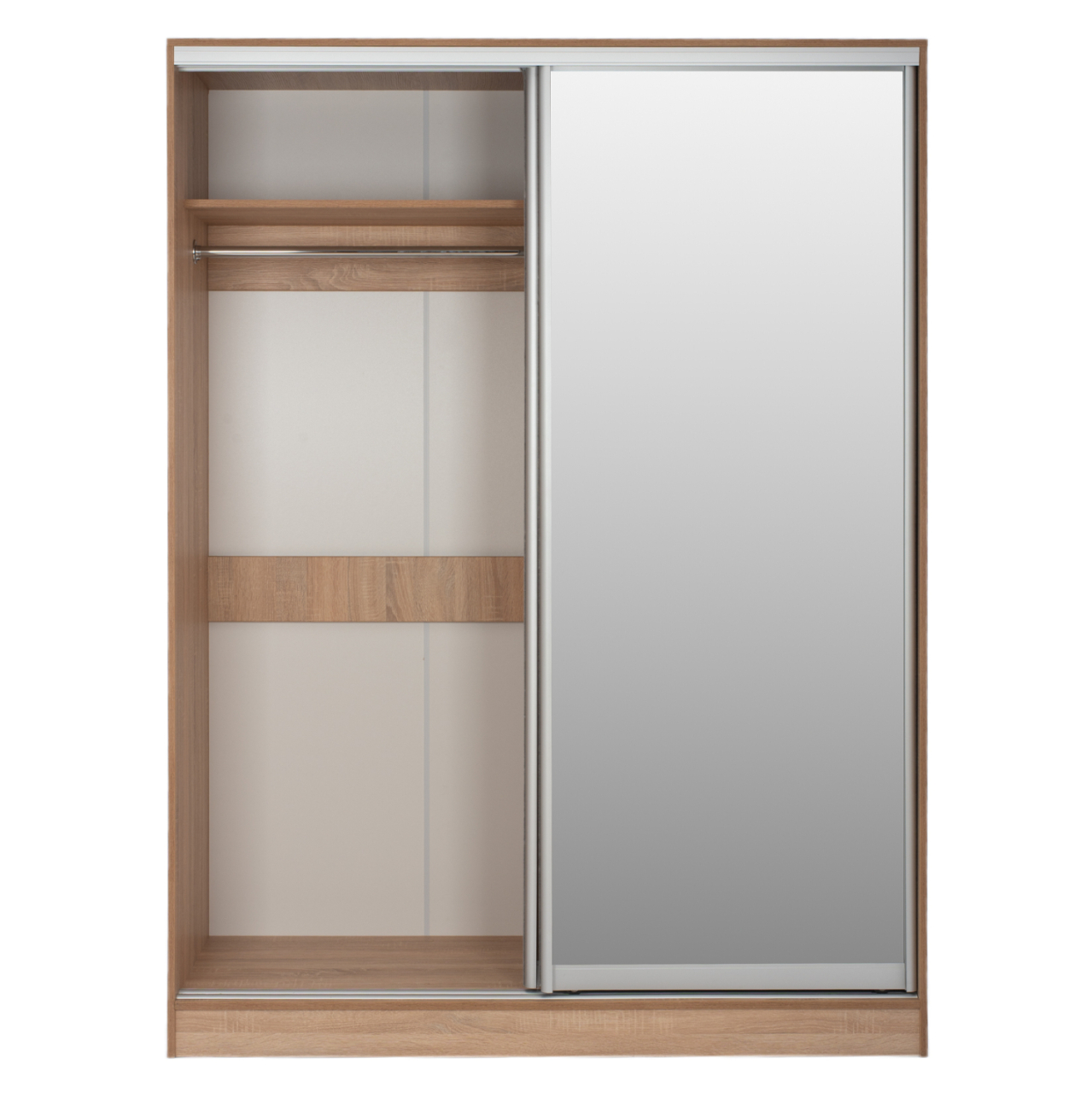 WARDROBE WITH SLIDING DOORS WITH MIRROR SONAMA HM2434 160x60x210 cm. [3]