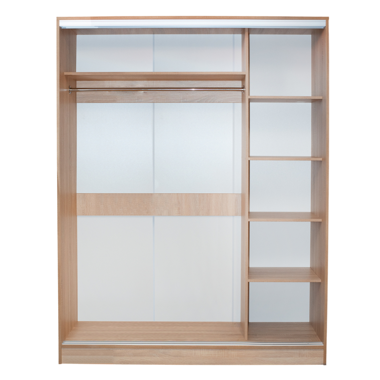 WARDROBE WITH SLIDING DOORS WITH MIRROR SONAMA HM2434 160x60x210 cm. [6]