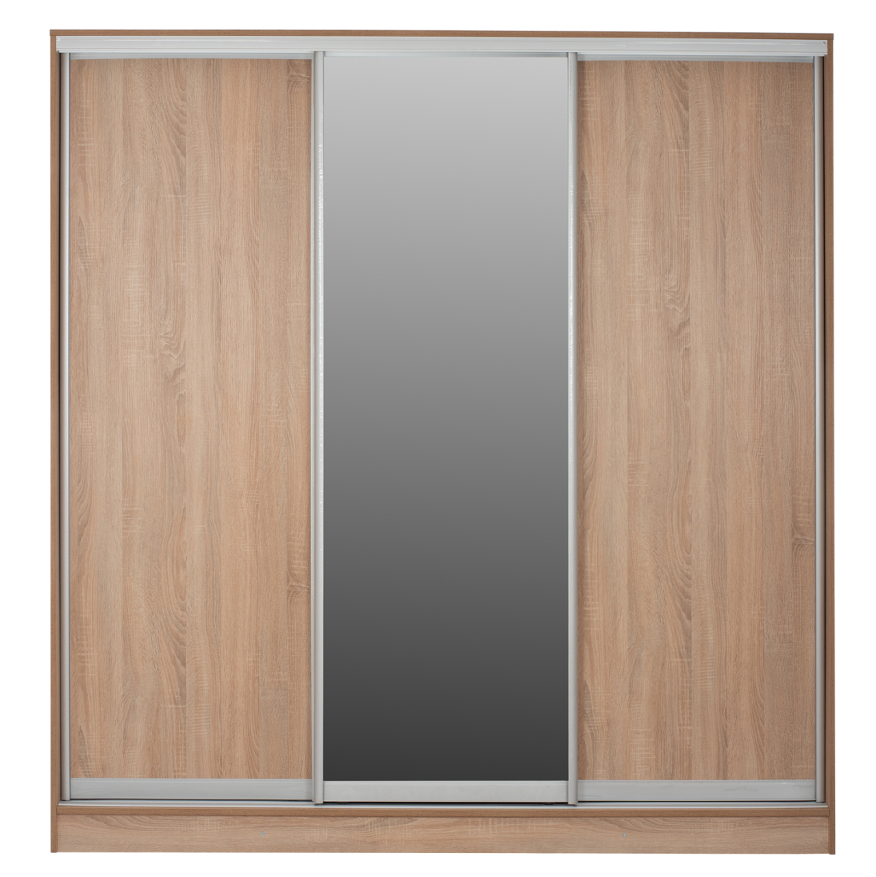 WARDROBE WITH SLIDING DOORS WITH MIRROR SONAMA OAK HM2435 200X60X210 [3]