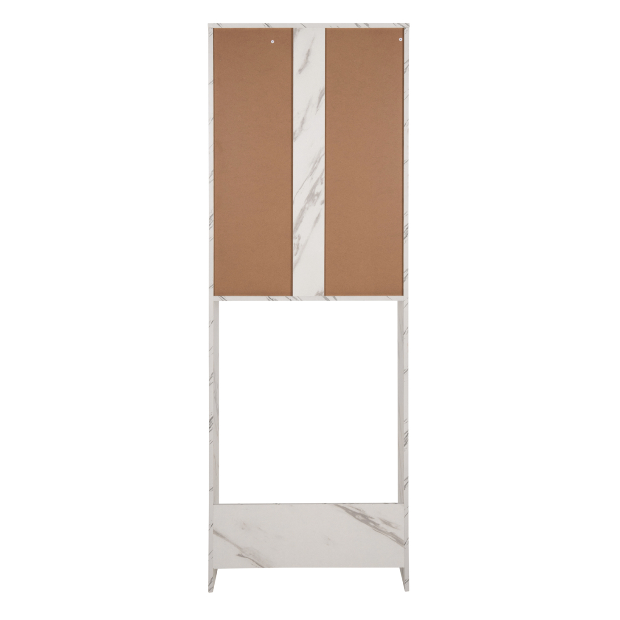 WASHING MACHINE FURNITURE TERRY HM9122.12 WITH CABINET and SHELVES MELAMINE WHITE MARBLE 64Χ29Χ181Hcm. [6]
