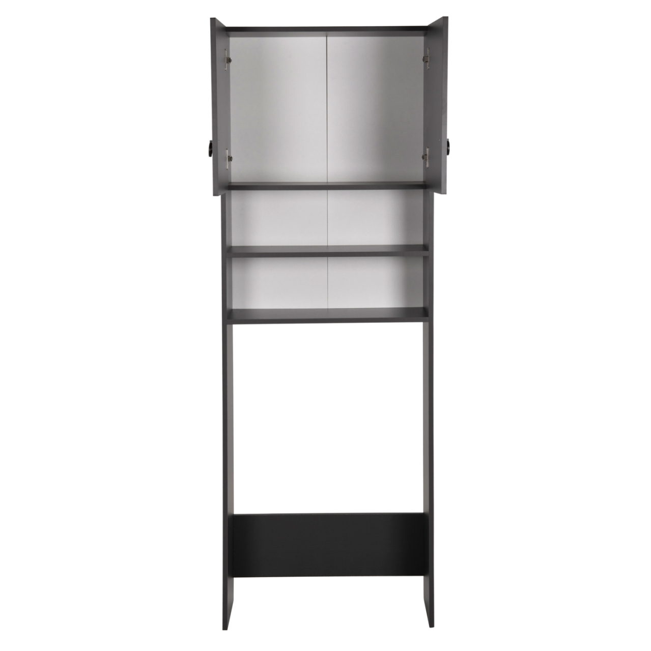 WASHING MACHINE FURNITURE TERRY HM9122.13 WITH CABINET AND SHELVES MELAMINE GREY 64Χ29Χ181Hcm. [5]