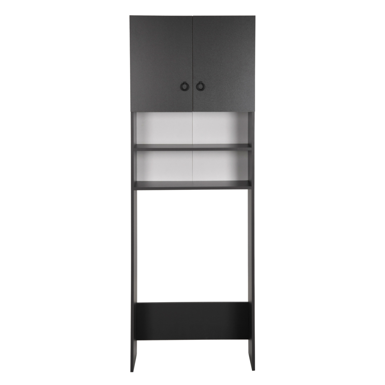 WASHING MACHINE FURNITURE TERRY HM9122.13 WITH CABINET AND SHELVES MELAMINE GREY 64Χ29Χ181Hcm. [4]