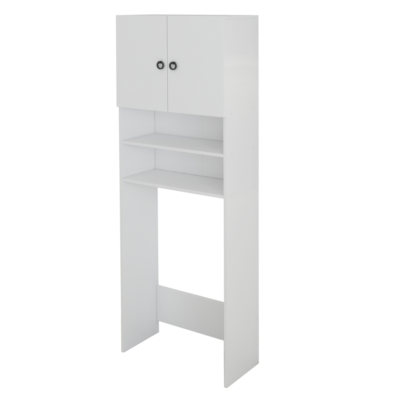 WASHING MACHINE FURNITURE TERRY WITH CABINET AND SHELVES MELAMINE WHITE 64Χ27Χ180Hcm.HM9122.11 [4]