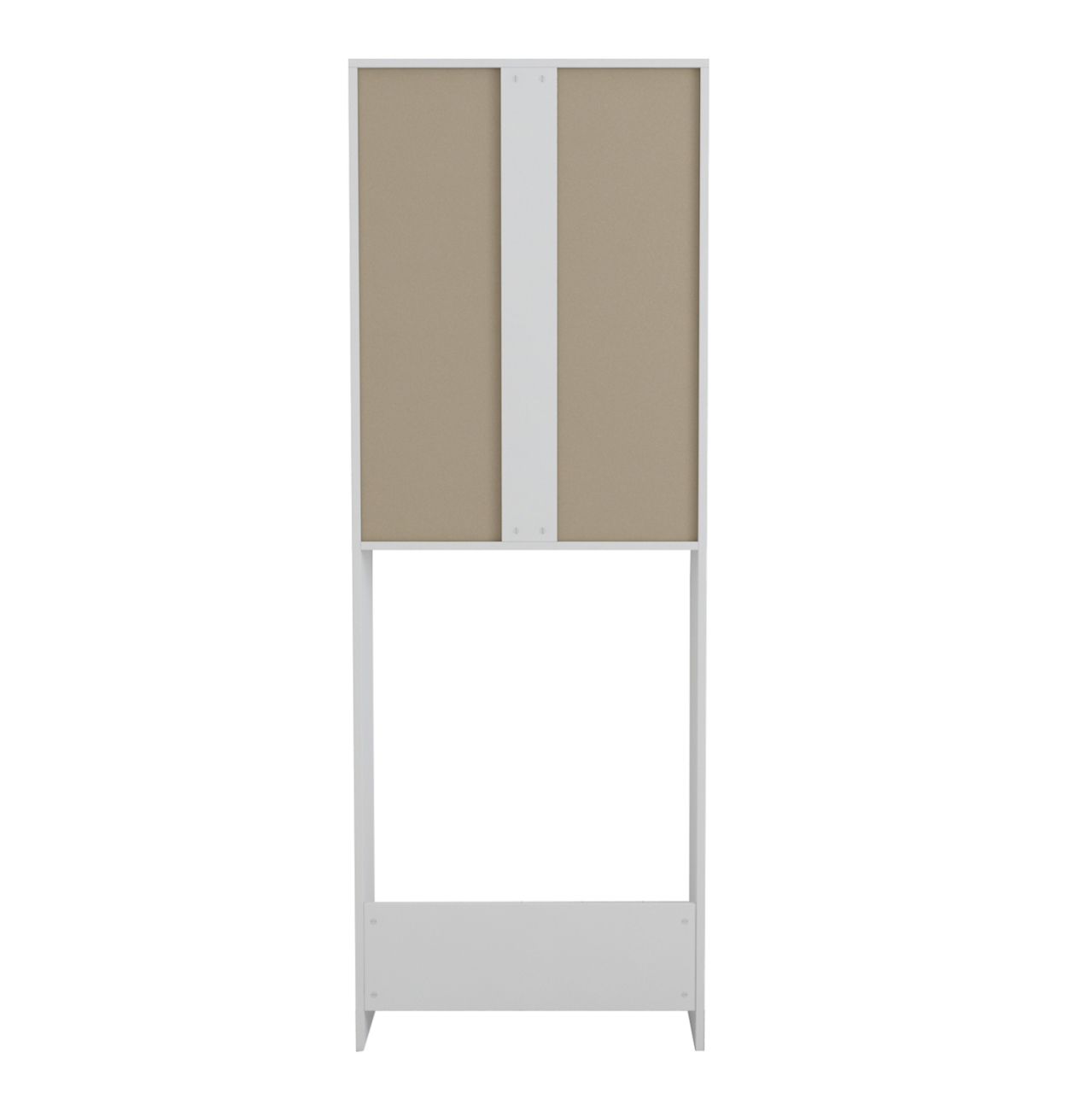 WASHING MACHINE FURNITURE TERRY WITH CABINET AND SHELVES MELAMINE WHITE 64Χ27Χ180Hcm.HM9122.11 [5]
