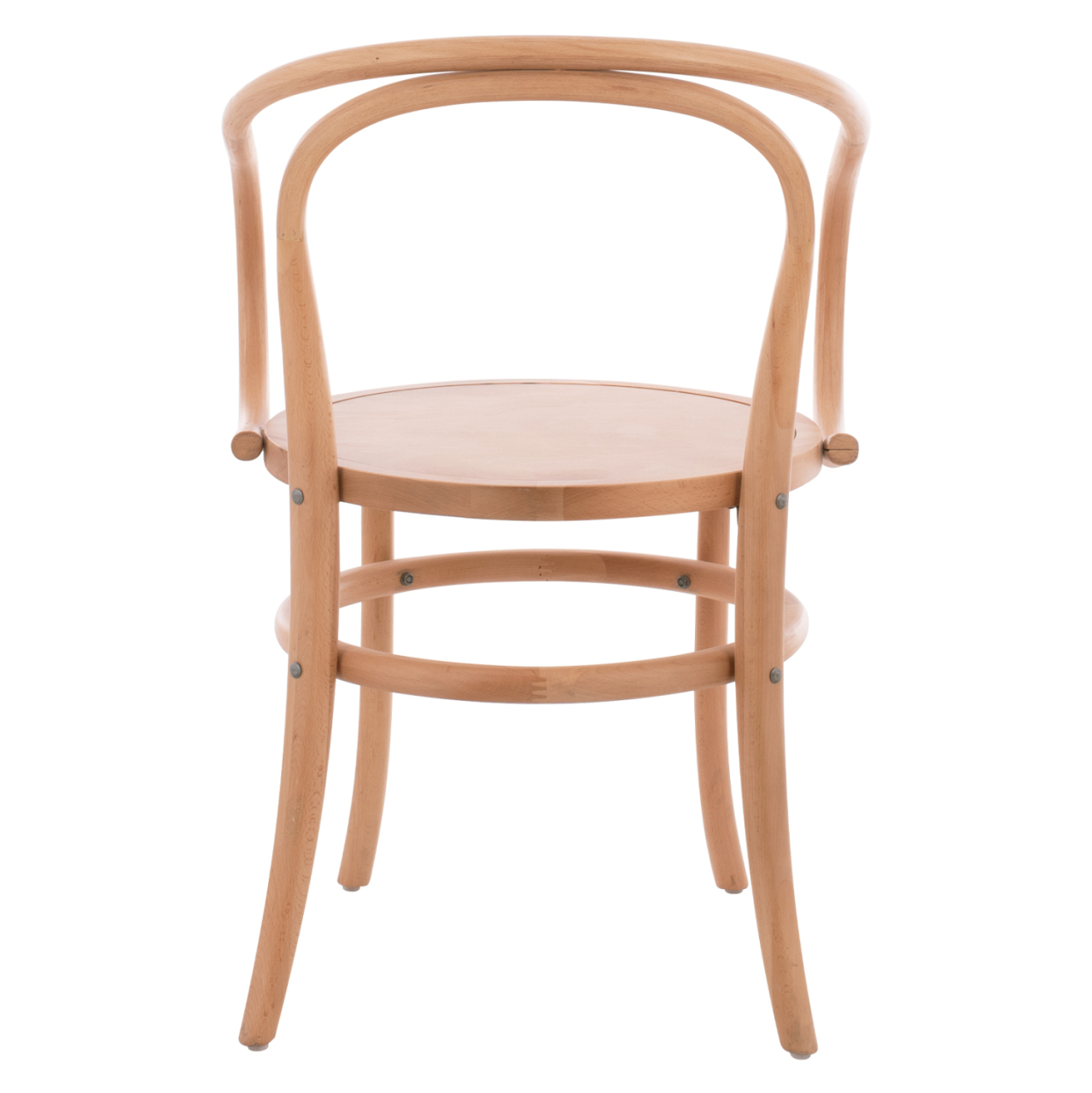 Wooden Armchair from beech wood in natural color HM8746.01 56x52x82cm [6]