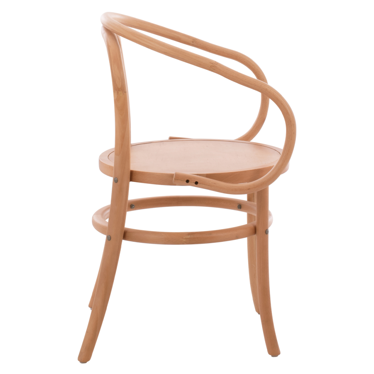 Wooden Armchair from beech wood in natural color HM8746.01 56x52x82cm [4]