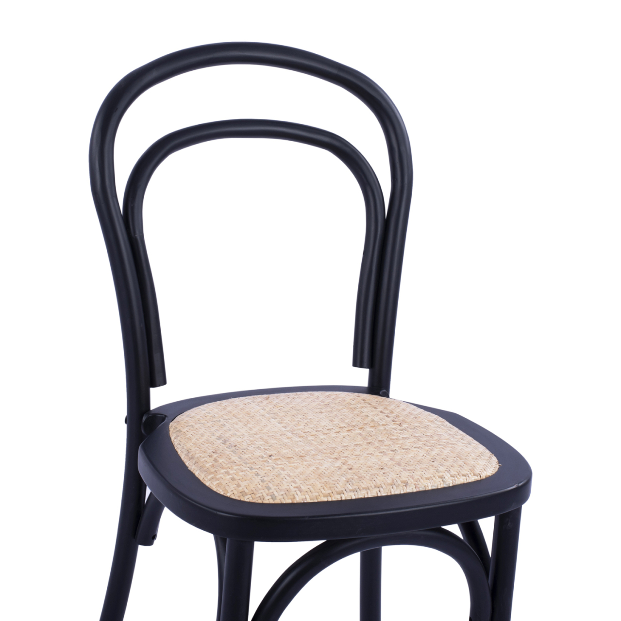 Wooden chair Vienna type Aliyah Stackable from beech wood black matte HM8644.02 45x54x89 cm [7]