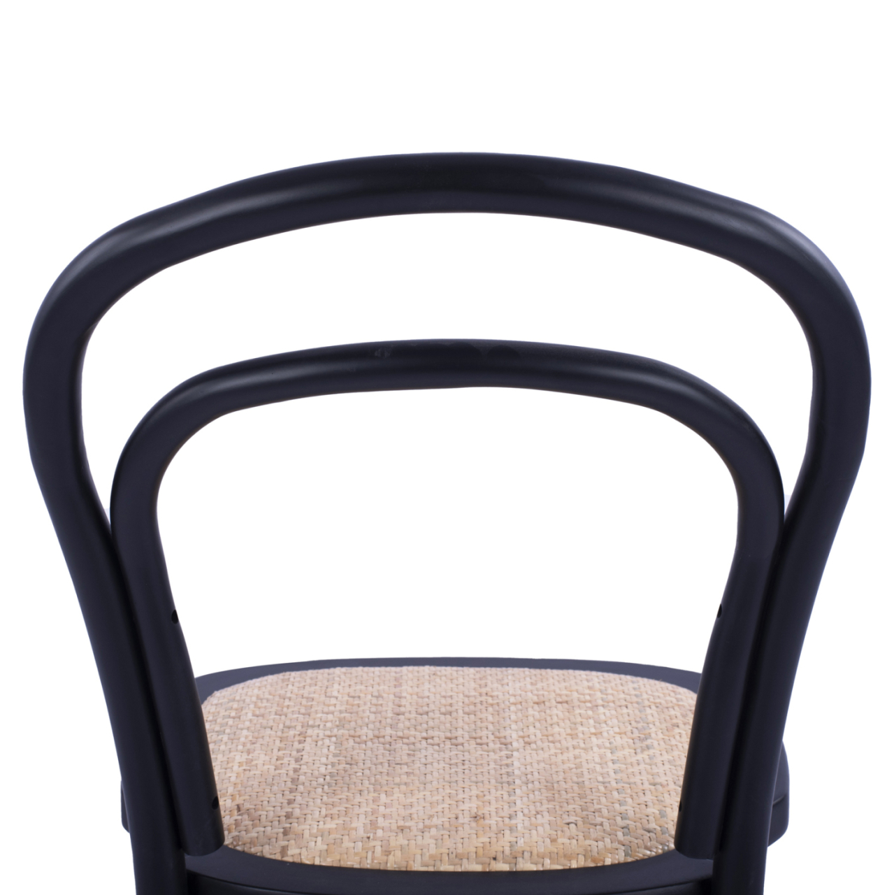 Wooden chair Vienna type Aliyah Stackable from beech wood black matte HM8644.02 45x54x89 cm [9]