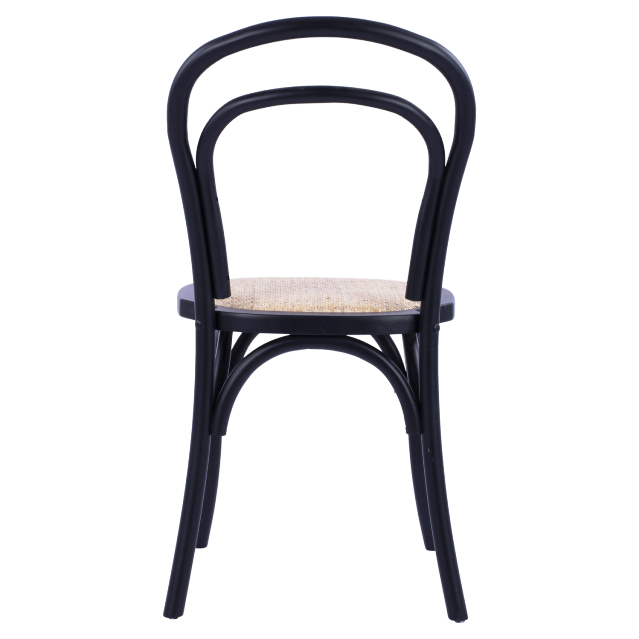 Wooden chair Vienna type Aliyah Stackable from beech wood black matte HM8644.02 45x54x89 cm [6]