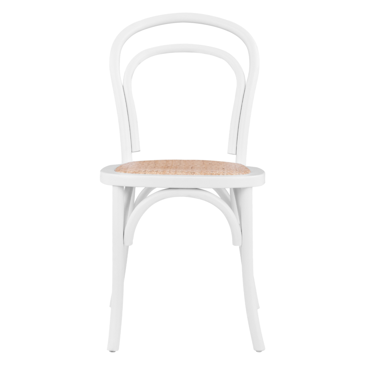 Wooden chair Vienna Type Aliyah Stackable from beech wood in white matte HM8644.03 45x54x89 [3]