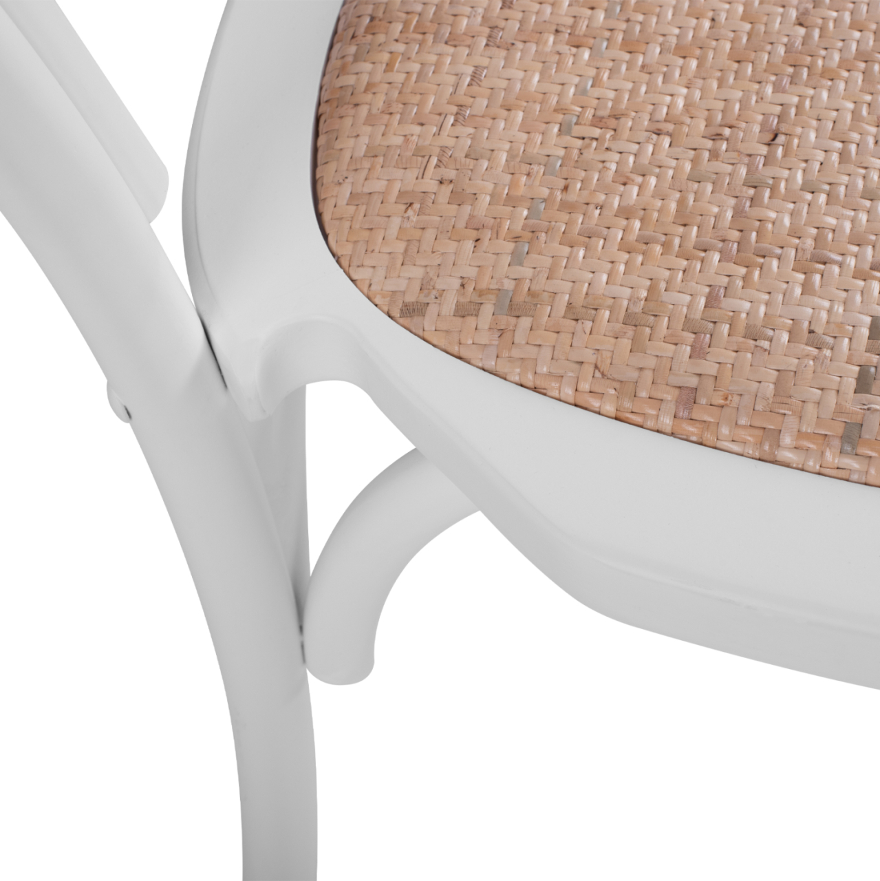 Wooden chair Vienna Type Aliyah Stackable from beech wood in white matte HM8644.03 45x54x89 [9]