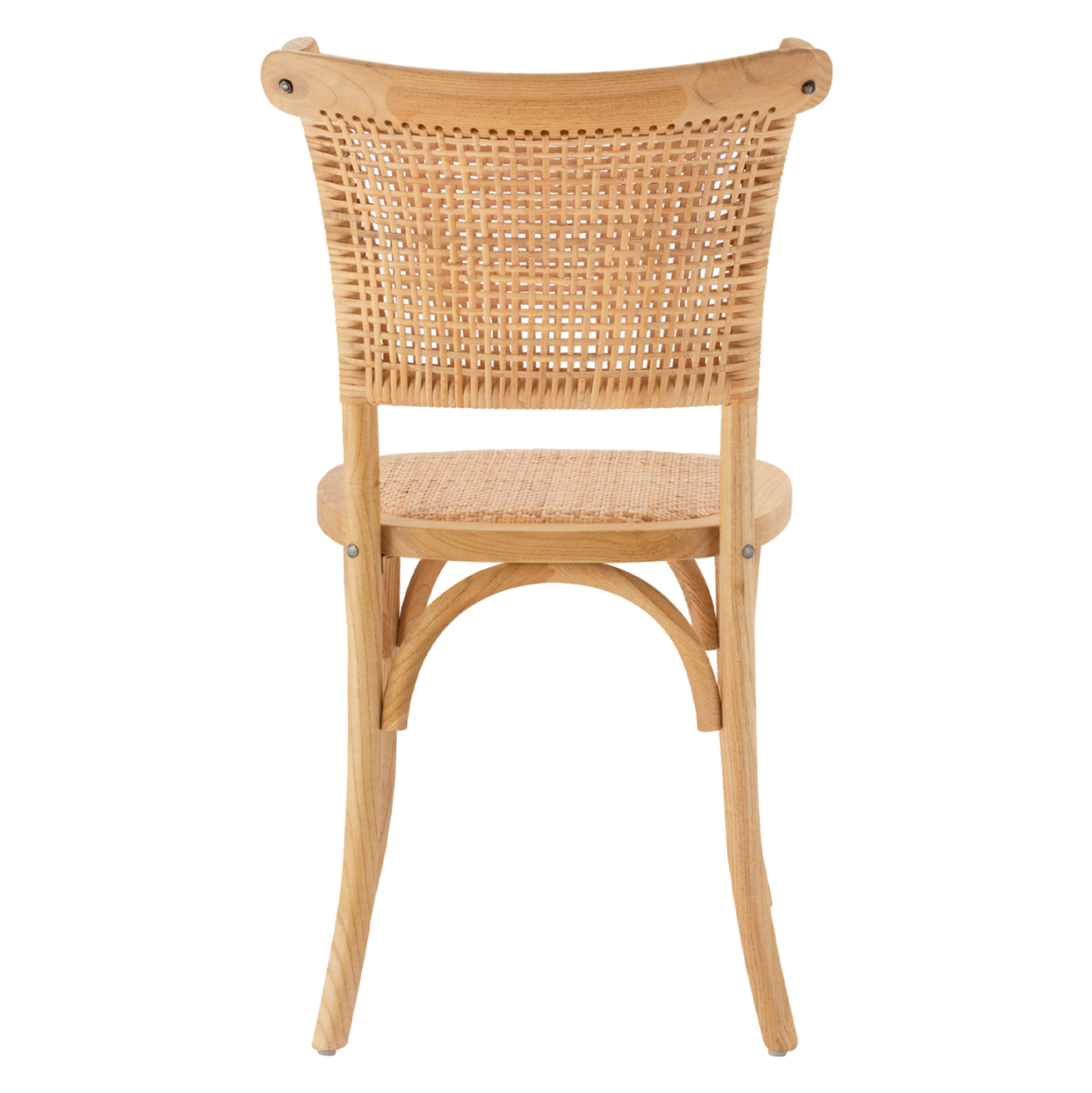 Wooden chair with rattan in natural shade HM8752.01 49x54x89cm [6]
