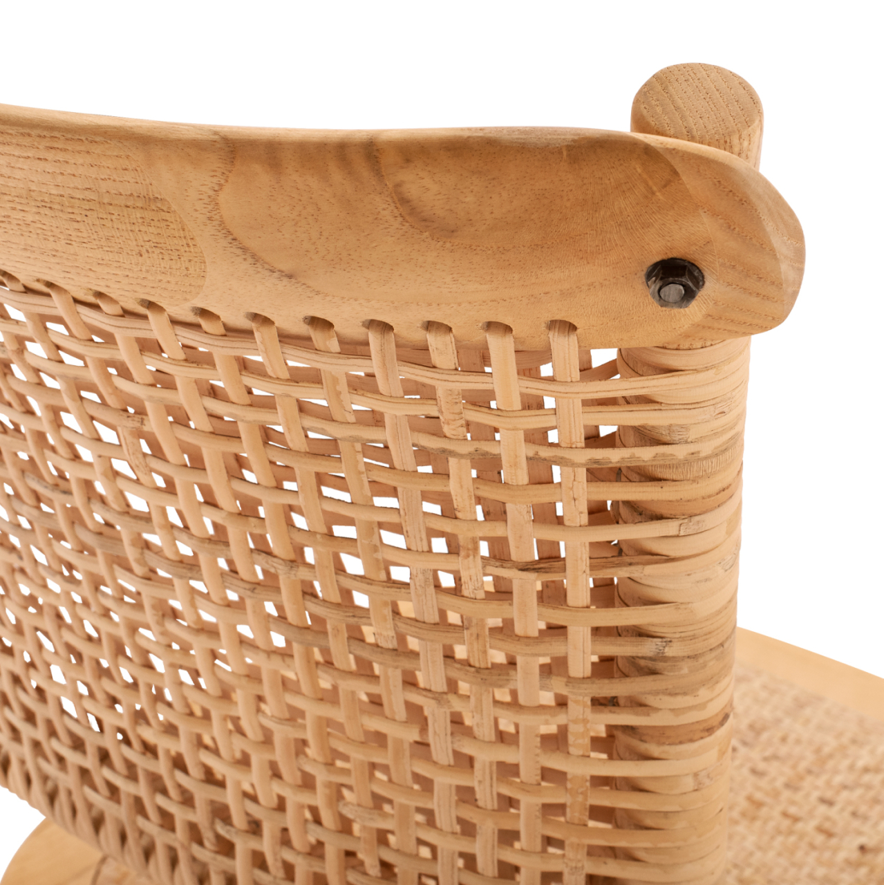 Wooden chair with rattan in natural shade HM8752.01 49x54x89cm [7]