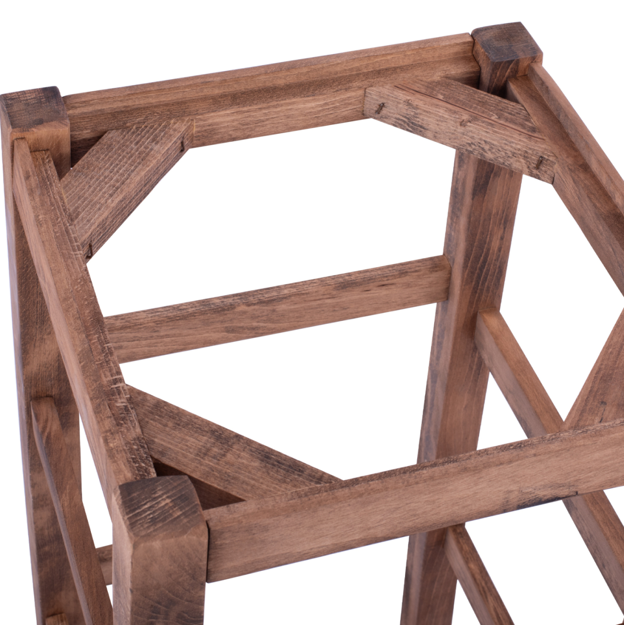 WOODEN STOOL WITHOUT BACK IN WALNUT HM5583.01 [4]