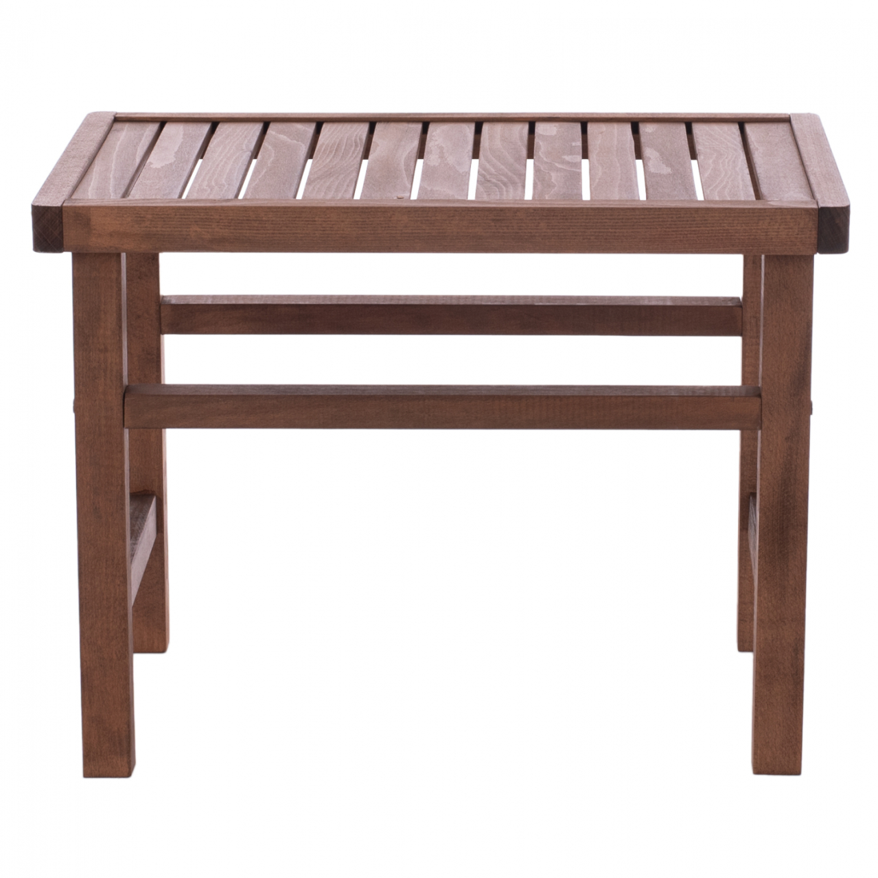 WOODEN TABLE-STOOL WALNUT 60Χ40X45Υ cm. [3]
