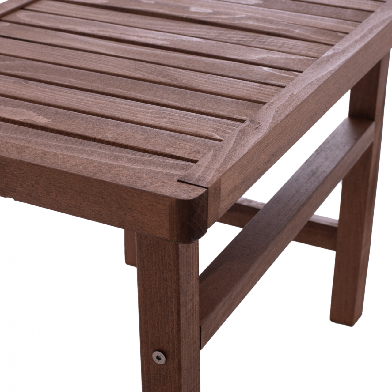 WOODEN TABLE-STOOL WALNUT 60Χ40X45Υ cm. [5]