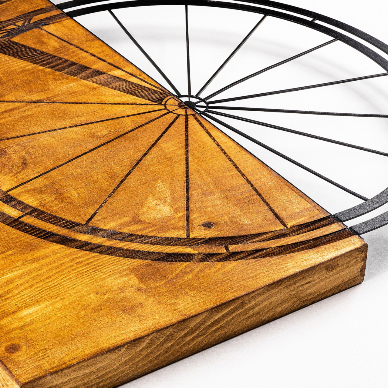 WOODEN WALL DECORATION WITH METALLIC BICYCLE 45X58 HM7224 [5]
