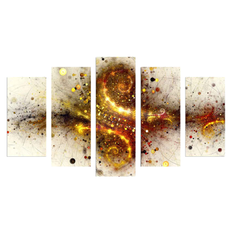 Tablouri pe panza / Canvas - 5 PCS MDF PAINTING EXPLOSION HM7206.07 100X60x0,3 cm.