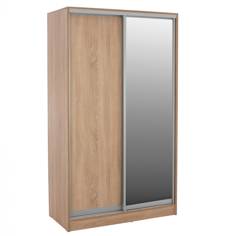 Interior - ΝΤΟΥΛΑΠΑ ΣΥΡΟΜΕΝΗ ADLER ΜΕΛΑΜΙΝΗΣ 120x60x220Yεκ. ΔΙΦΥΛΛΗ SONAMA ΜΕ ΚΑΘΡΕΠΤΗ HM2460.01