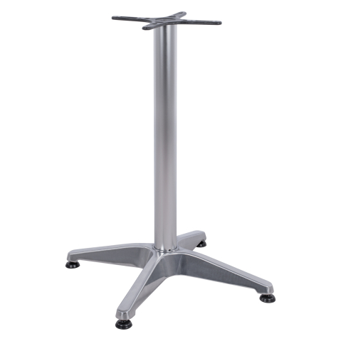 Baze pentru mese - Aluminum Base 4Legs 58x58x68.5cm with cross 28x28cm HM447 Chromed