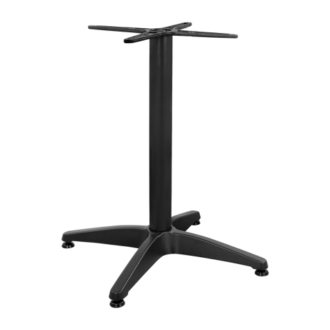 Baze pentru mese - Aluminum Base 4legs 65x65x70cm with cross 48x48cm HM448.03 Black