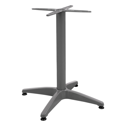 Baze pentru mese - Aluminum Base 4legs 65x65x70cm with cross 48x48cm HM448.04 Grey