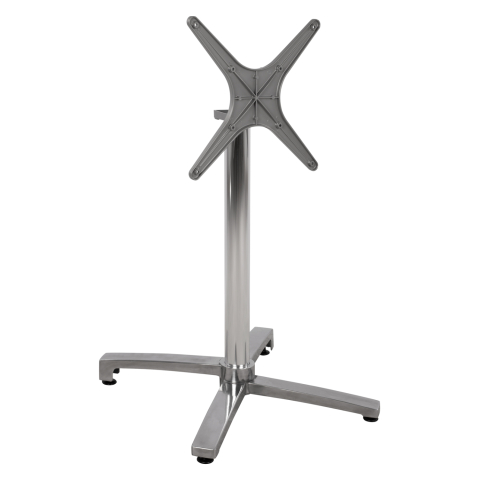 Baze pentru mese - Aluminum base folding chromed 69x69x73cm with cross 48x48 HM459.03