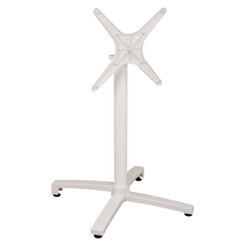 Baze pentru mese - Aluminum Base Folding White matte 69x69x73cm with cross HM459.02