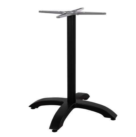 Baze pentru mese - Aluminum Base HM460.01 Black Matte 66x66x72cm with cross 48x48cm