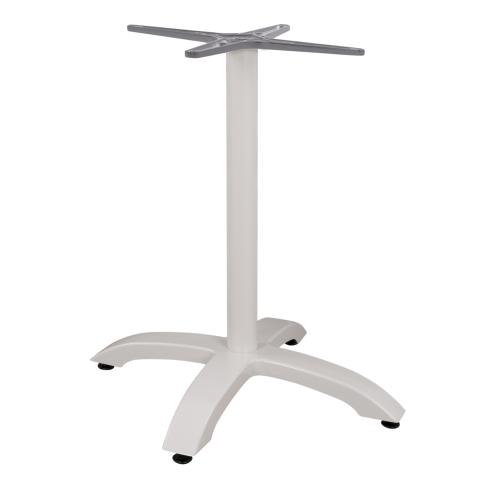 Baze pentru mese - Aluminum Base HM460.02 White matte 66x66x72 with cross 48x48