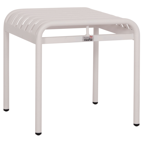 Taburete - ALUMINUM STOOL RACHEL HM6340.02 WHITE COLOR 45x45x46Hcm.