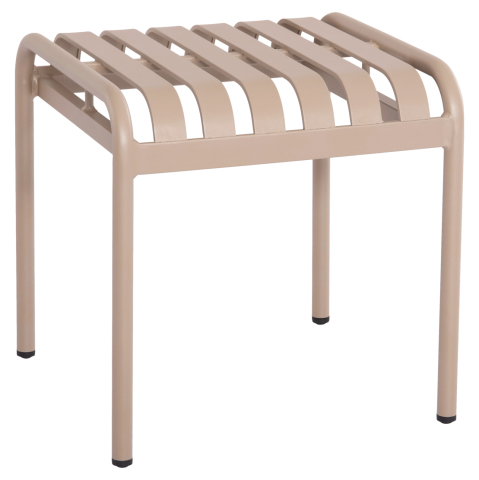 Taburete - ALUMINUM STOOL RACHEL HM6340.04 CHAMPAGNE COLOR 45x44x46Hcm.