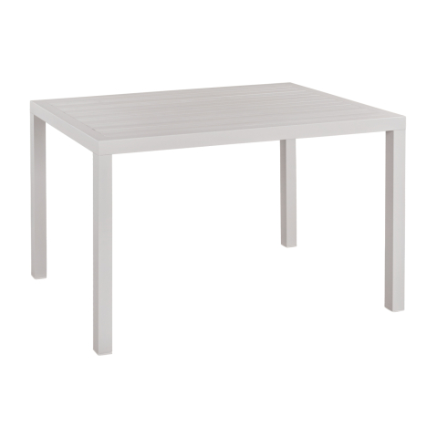 Mese - Aluminum Table 120x80 White HM5570.01