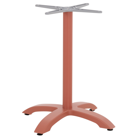 Baze pentru mese - ALUMINUM TABLE BASE HM460.27 TERRACOTTA 66x66x72Hcm. CROSS 48x48cm.