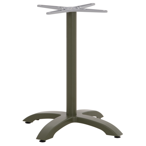 Baze pentru mese - ALUMINUM TABLE BASE HM460.28 GREEN 66x66x72Hcm. CROSS 48x48cm.