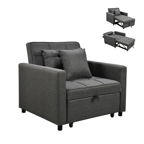 Interior - ARMCHAIR-BED MERO HM3306.01 GREY FABRIC 98x85x88Hcm.