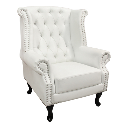 Fotolii - Armchair Chesterfield-type, Polina, HM0053.02, PU White 83x75x107 cm