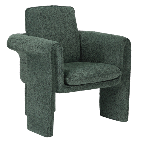 Interior - ARMCHAIR CRUSHER HM9681.06 MINT BOUCLE FABRIC-METAL FRAME 82x78x87Hcm.