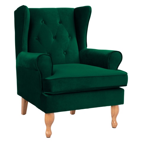 Fotolii - Armchair Cypress green velvet, 81x83x101, HM3073.13