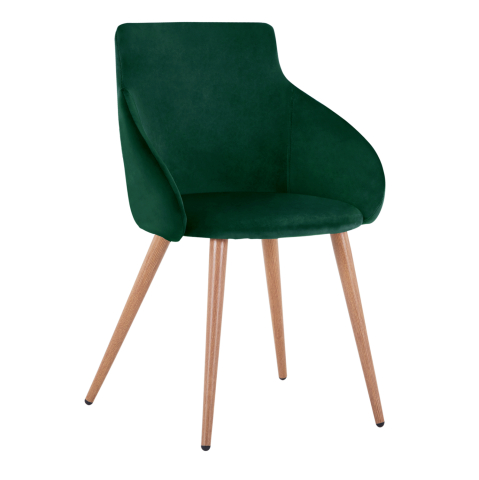 Interior - Armchair Ivy Velvet Green and metallic legs HM8546.03 55x55x80 cm