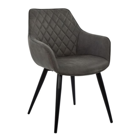 Fotolii - Armchair Mando HM8006.10 with grey Nubuck fabric 60x60x84cm