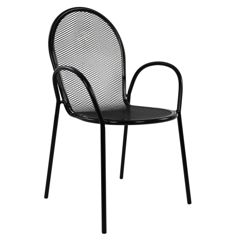 Scaune - Fotolii - Armchair metallic HM5029.01 Vera in black color 56x62,5x90 cm