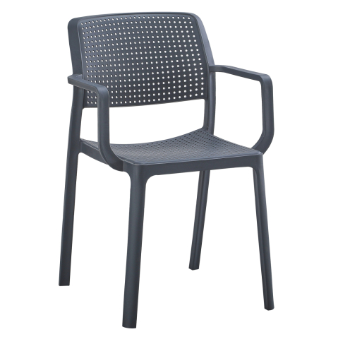 Scaune - Fotolii - ARMCHAIR OUTDOOR COMFEE HM6102.03 POLYPROPYLENE IN GREY 54x57x83Hcm.
