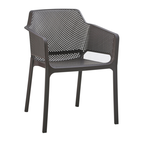Scaune - Fotolii - ARMCHAIR POLYPROPYLENE JOHN HM6103.09 BROWN 59x58x79.5Hcm.
